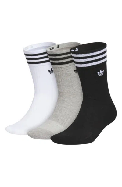 Adidas Originals Adidas Assorted 3-pack Roller 4.0 Crew Socks In Multi