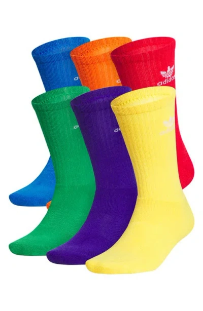 Adidas Originals Adidas Assorted 6-pack Gender Inclusive Originals Performance Crew Socks