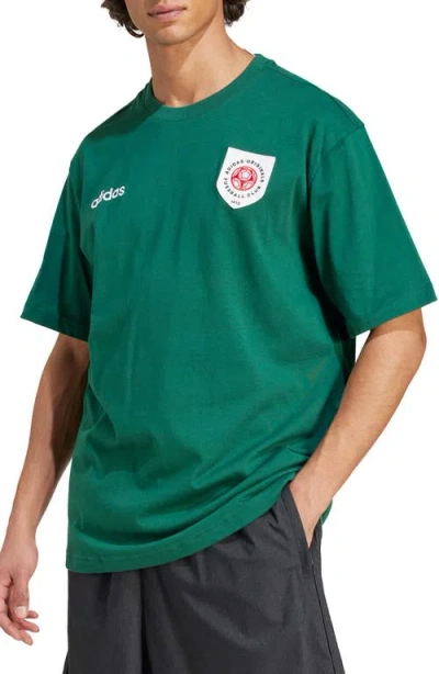 Adidas Originals Sports Badge Graphic T-shirt In Green