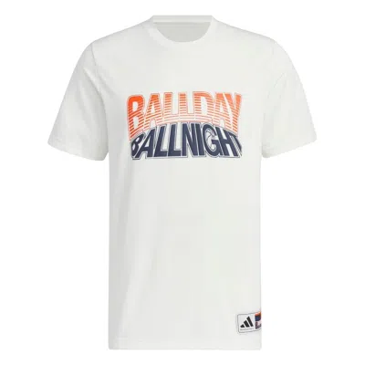 Adidas Originals Adidas Basketball Aeroready T-shirt 'white Blue Red'