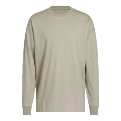 Adidas Originals Adidas Basketball Long Sleeve T-shirt 'putty Beige' In Neutral