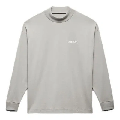 Adidas Originals Mens Adidas Basketball L/s T-shirt In Metal Gray