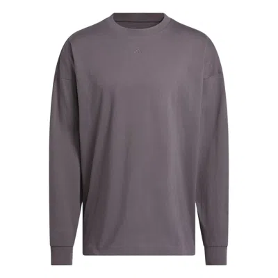 Adidas Originals Adidas Basketball Long Sleeves T-shirt 'purple' In Brown