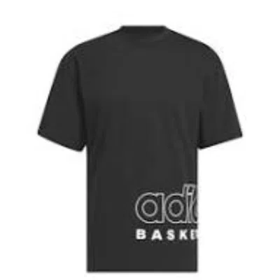 Adidas Originals Adidas Basketball Select T-shirt Asia Sizing 'black White'