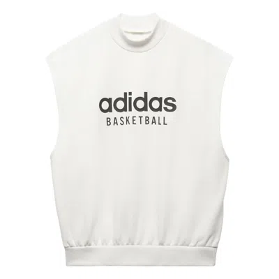 Adidas Originals Adidas Basketball Sleeveless Sweatshirt 'white'