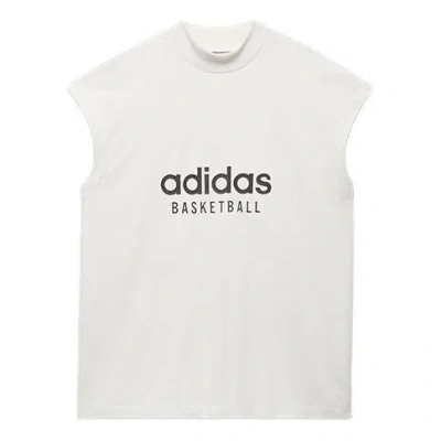 Adidas Originals Mens Adidas Basketball Sleeveless T-shirt In Talc