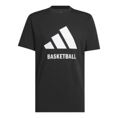 Adidas Originals Adidas Basketball T-shirt 'black White'