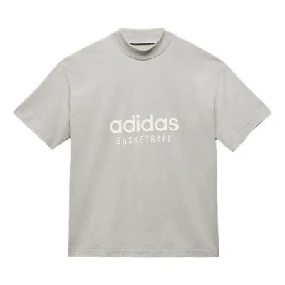 Adidas Originals Mens Adidas Basketball T-shirt In Metal Gray