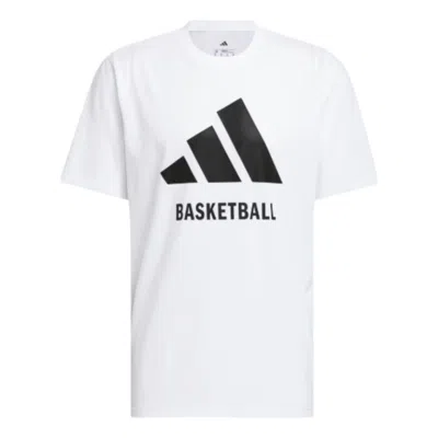Adidas Originals Adidas Basketball T-shirt 'white Black'