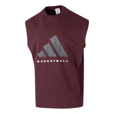 Adidas Originals Adidas Basketball Vest 'aurora Ruby' In Brown
