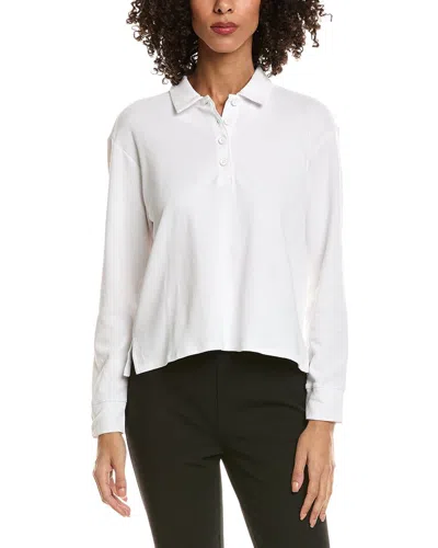 Adidas Originals Adidas Beyond Loose Polo Shirt In White