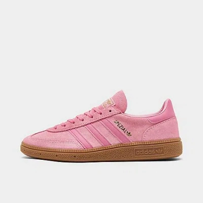 Adidas Originals Adidas Big Kids' Originals Handball Spezial Casual Shoes In Glow Pink/rose Tone/gum 3