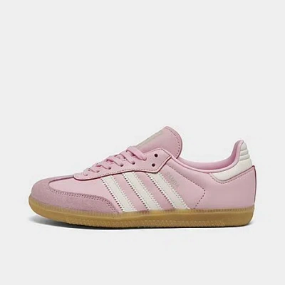 Adidas Originals Adidas Big Kids' Originals Samba Og Casual Shoes In Footwear Pink/white/gum