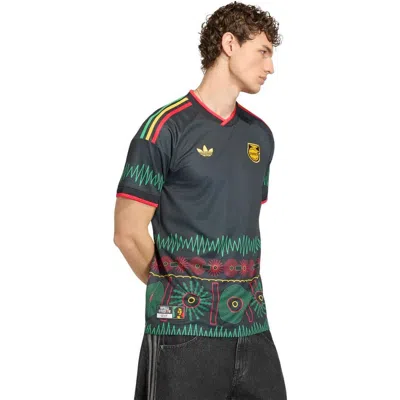 Adidas Originals Jff Jamaica 26 Away World Cup Jersey In Gray