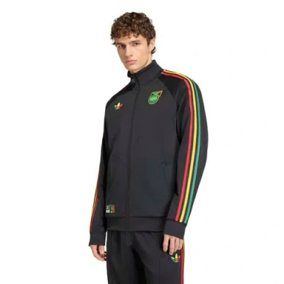 Adidas Originals Adidas Black Jamaica National Team Originals Full-zip Track Jacket