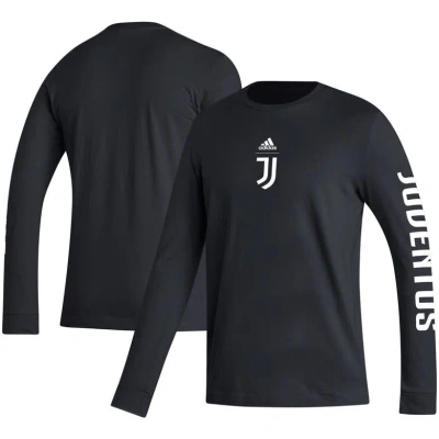 Adidas Originals Adidas Black Juventus Team Crest Long Sleeve T-shirt
