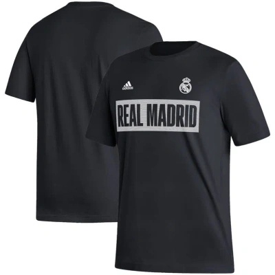 Adidas Originals Adidas Black Real Madrid Culture Bar T-shirt