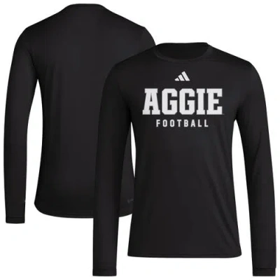 Adidas Originals Adidas  Black Texas A&m Aggies Locker Practice Football Pre-game Long Sleeve T-shirt