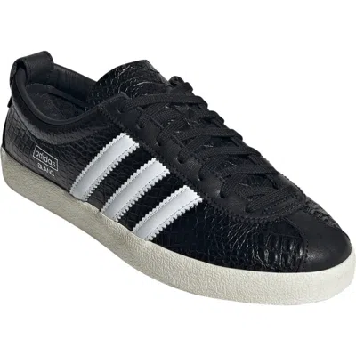Adidas Originals Adidas Blanc Leather Sneaker In Nero