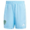 ADIDAS ORIGINALS ADIDAS BLUE SEATTLE SOUNDERS FC 2024 HOME AUTHENTIC SHORTS
