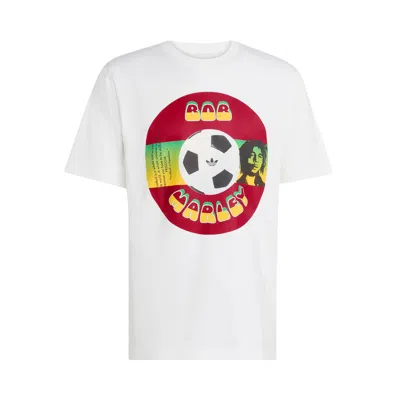 Pre-owned Adidas Originals Adidas Bob Marley Originals T-shirt 'white' | Men's Size Xxxl