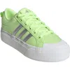 Adidas Originals Adidas Bravado 2.0 Platform Skate Sneaker In Green/silver/white