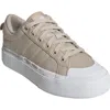 Adidas Originals Adidas Bravado 2.0 Platform Skate Sneaker In Wonder Beige/beige/white