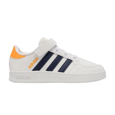 Pre-owned Adidas Originals Adidas Breaknet El Little Kid 'white Dark Blue' | Kid's Size 11