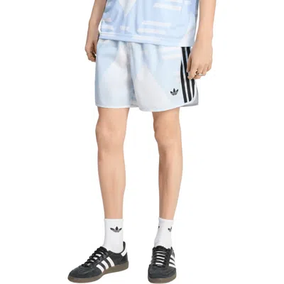 Adidas Originals Adidas Bruised Banana Allover Print Shorts In Blue