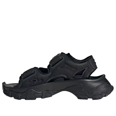 Adidas Originals Adidas By Stella Mccartney Hika Outdoor Sandals 'core Black Core Black Utility Black' In Red
