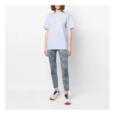 Adidas Originals Adidas By Stella Mccartney Sportswear T-shirt 'beige Blue'