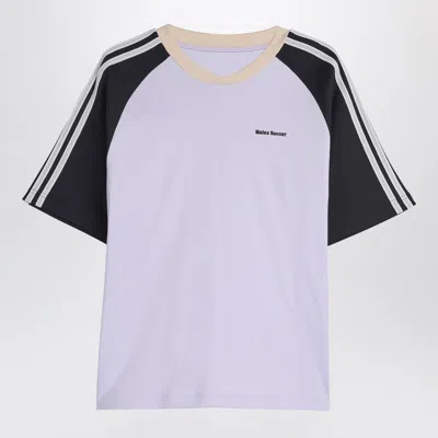 Adidas Originals Adidas By Wales Bonner Cali Purple Tint/black T-shirt In White