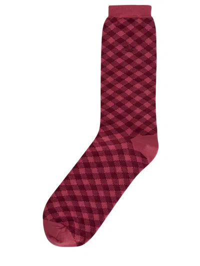 Adidas Originals Adidas By Wales Bonner Check Wb Sock In Red