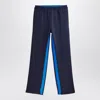 Adidas Originals Adidas X Wales Bonner Navy Blue Activewear Pants With Elasticized Waistband In Blue