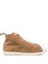 Adidas Originals Adidas By Wales Bonner Superstar Hi Sneakers In Brown