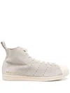 Adidas Originals Adidas X Wales Bonner Superstar Hi White In Gray