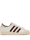 Adidas Originals X Wales Bonner Superstar Croc-embossed Leather Sneakers In White