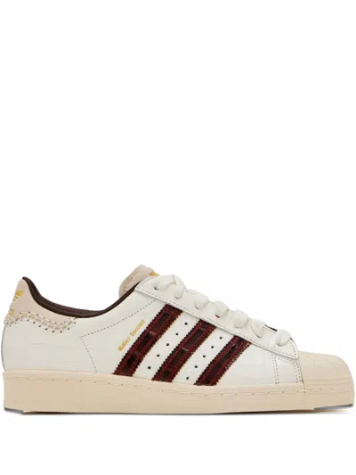 Adidas Originals Adidas X Wales Bonner Adidas X Wales Bonner Superstar Croc Leather Sneakers In White
