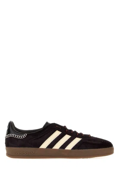 Adidas Originals Adidas By Wales Bonner Gazelle Pony Sneakers In Burgundy