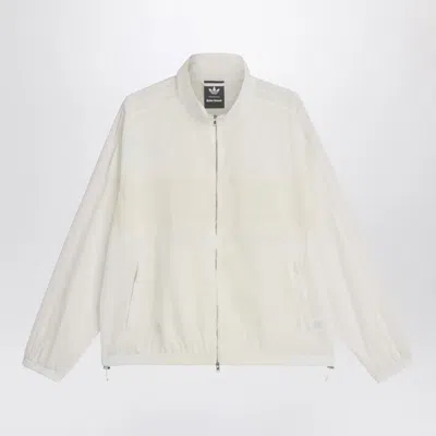 Adidas Originals Adidas By Wales Bonner Wb Zip-up Sports Jacket In Ripstop Fabric In White