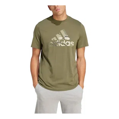 Adidas Originals Adidas Camo Badge Of Sport Graphic T-shirt 'olive Green'