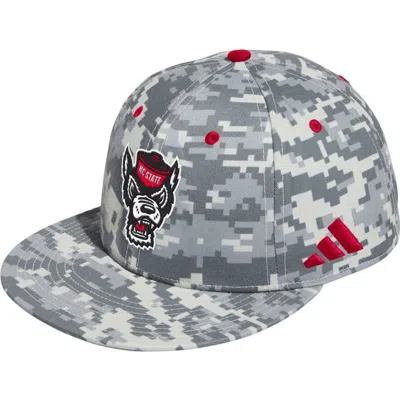 Adidas Originals Adidas  Camo Nc State Wolfpack On-field Fitted Baseball Hat