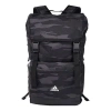 Adidas Originals Adidas Camouflage Splicing Full Print Athleisure Casual Sports Series Backpack Large Capacity Outdoo