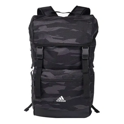 Adidas Originals Adidas Camouflage Splicing Full Print Athleisure Casual Sports Series Backpack Large Capacity Outdoo