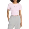 Adidas Originals Adidas Campus 2000 Back Cutout Rib Crop T-shirt In Pink