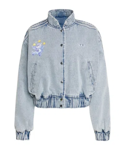 Adidas Originals Adidas Care Bear Bomber Jacket In Blue