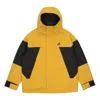 Adidas Originals Adidas Cb Bos Logo Jkt Contrast Color Stitching Hooded Down Jacket Yellow In Gold