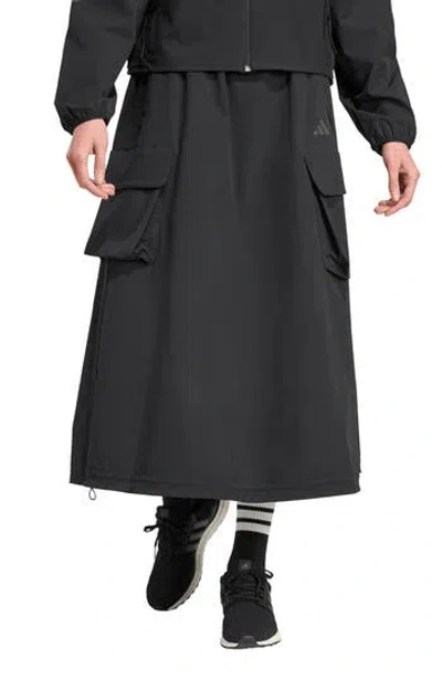 Adidas Originals Adidas City Tech Cargo Skirt In Black