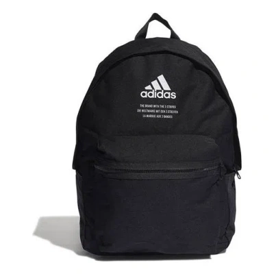 Adidas Originals Adidas Cl Bp Fabric Athleisure Casual Sports Backpack Schoolbag Unisex Black