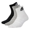 Adidas Originals Adidas Classical Stitching Breathable Short Basketball Socks Unisex Black/white/grey In Gray